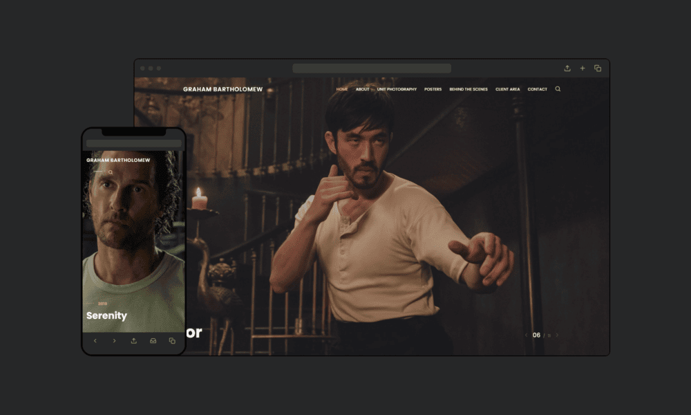 Esthetic design showcase home page